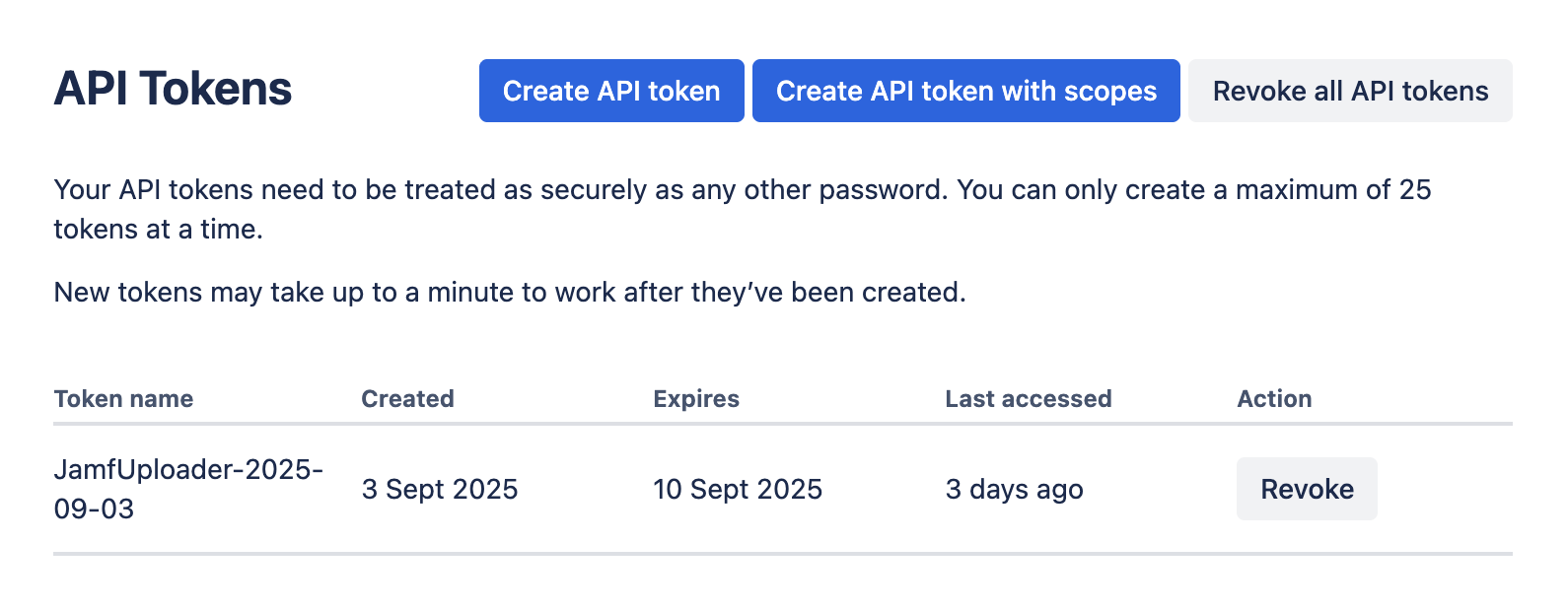 Jira Create API Token