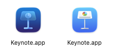 Keynote icons
